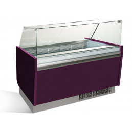 Витрина для мороженого 1,56 x 0,92 м - фиолетовая GGM Gastro