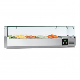 Настольная холодильная витрина PREMIUM - 1.2 x 0.34 m - для 5x 1/4 GN контейнеров GGM Gastro