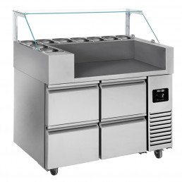 Холодильный стол / Саладетта - 1.21 x 0.7 м / 4 выдвиж. секции GGM Gastro