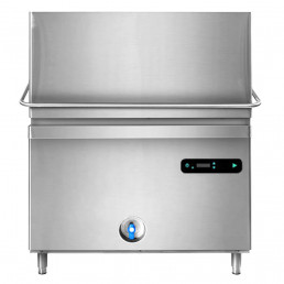 Посудомийна машина з подвійною витяжкою (22,2 кВт) - включаючи зливний насос та набір ескалатора + стіл на вході / виході (подвійна стінка) GGM Gastro