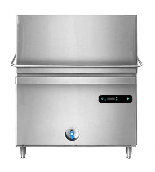 ФотоДвойная посудомоечная машина купольного типа (мощность: 22,2 кВт / дренажная помпа / двойные стенки / декальцинатор) GGM Gastro