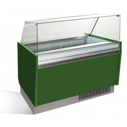 Вітрина для морозива 1,25 x 0,92 м - зелена GGM Gastro