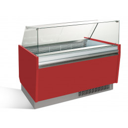 Вітрина для морозива 1,56 x 0,92 - червона GGM Gastro