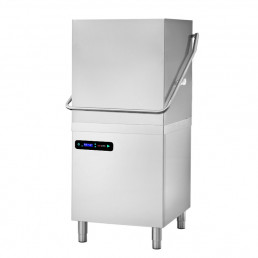 Посудомиючна машина купольна 7,1 kW - з помпою, з дозатороми миючого та ополскувального засобів (з подвійною стінкою) GGM Gastro