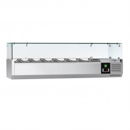 Настільна холодильна вітрина Premium 1,5 m x 0,43 m - для 7x 1/4 GN GGM Gastro