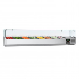 Настольная холодильная витрина PREMIUM 1,8 m x 0,4 m - для 8x 1/3 GN GGM Gastro