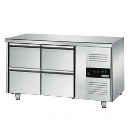 ФотоХолодильный стол ЕСО- 1,36 x 0,7 m - 4 выдвиж.секции GGM Gastro