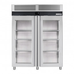 Морозильный шкаф - 1.4 x 0.81 m / объем: 1400 л / 2 стекл.двери GGM Gastro
