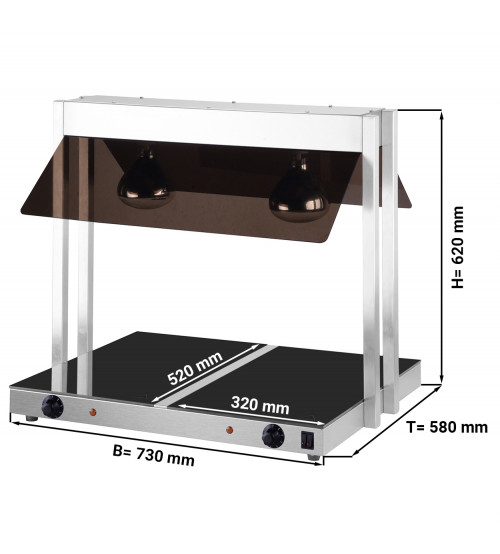 ФотоПоверхня теплова з 2 лампами GGM Gastro