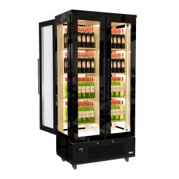 Холодильный шкаф - 1,0 x 0,61 (2 стекл.дверцы / вместимость: 120 бутылок) GGM Gastro