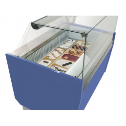 Витрина для мороженого 1,56 x 0,92 м - синяя GGM Gastro