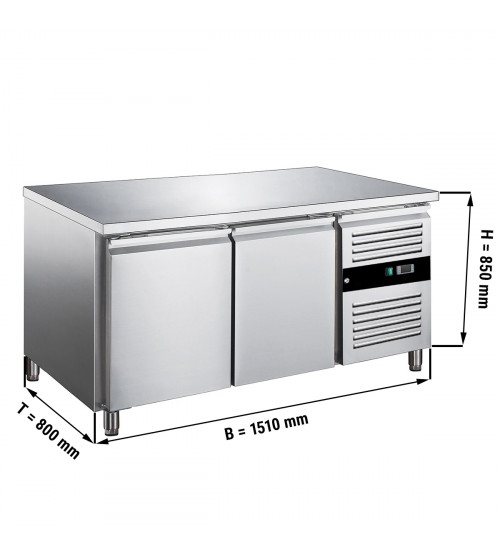ФотоХолодильный стол для кондитерских изделий PREMIUM - 1.5 x 0.8 m / 2 двери / объем: 390 л GGM Gastro