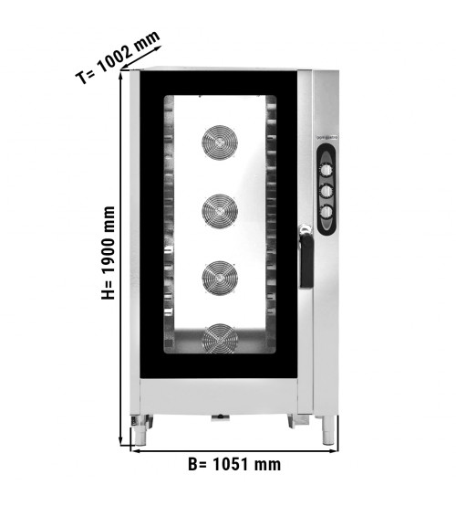 ФотоКонвекційна піч для випічки - Механічне управління - 16x EN 60x40 GGM Gastro