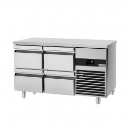 Холодильный стол PREMIUM - 1.4 x 0.7 m (4 дверцы) GGM Gastro
