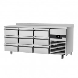 Холодильный стол PREMIUM - 1.86 x 0.7 m (9 выдвижн.секций) GGM Gastro