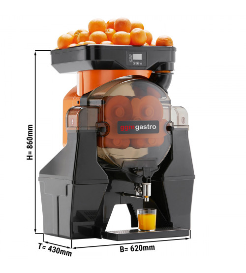 ФотоПрес для цитрусових електричний - Orange - Механічне управління - з регульованим зливним краном краном GGM Gastro