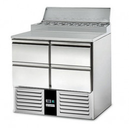 Холодильный стол саладетта PREMIUM - 0,9 x 0,7 m / 4 выдвижн.секции / объем: 240 л GGM Gastro
