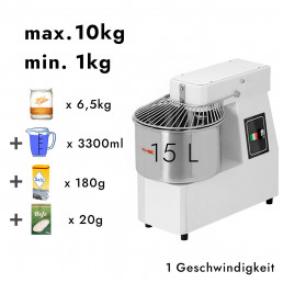 Тестомес (объём 15 л /10 кг) GGM Gastro