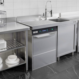 Посудомийна машина 3,9 kW - з дозатороми миючого та ополскувального засобів (з подвійною стінкою) GGM Gastro