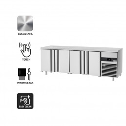 Холодильный стол PREMIUM - 2.3 x 0.7 m (4 дверцы) GGM Gastro