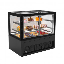 Вітрина холодильна - 1,01 x 0,79 m - 470 Л - з 2 полиціми GGM Gastro