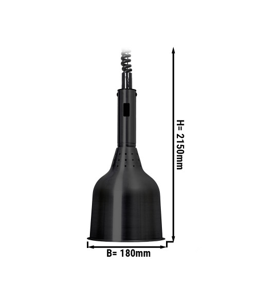 ФотоМармит-лампа (Ø 180 мм / цвет: черный / материал: алюминий) GGM Gastro