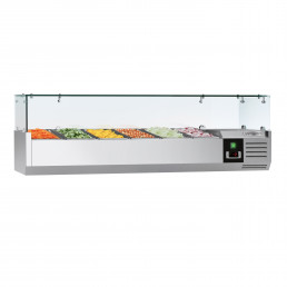 Настольная холодильная витрина PREMIUM - 1.4 x 0.4 m - для 6x 1/3 N GGM Gastro