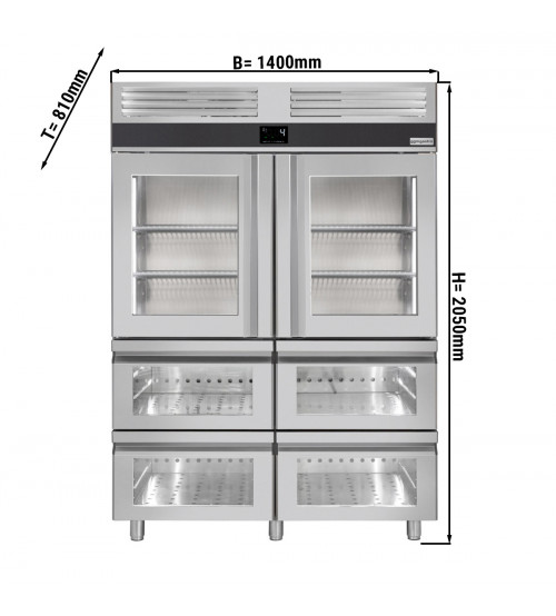 ФотоХолодильный шкаф / 1400- литров / количество дверей- 6 / GGM Gastro