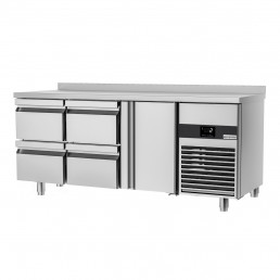 Холодильный стол PREMIUM - 1.86 x 0.7 m (1 дверца, 4 выдвижн.секции) GGM Gastro