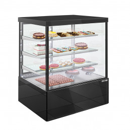 Вітрина кондитерська холодильна - 1,2 м - 950 літрів - 3 поверхонь для складання (LED) GGM Gastro