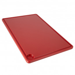 Доска для нарезки с канавкой - 30 x 50 см - красный GGM Gastro