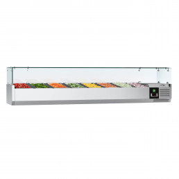 Настільна холодильна вітрина PREMIUM 1,8 m x 0,43 m - для 8x 1/4 GN GGM Gastro