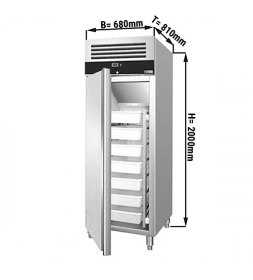 ФотоМорозильный шкаф для рыбы ECO - 0,68 x 0,81 m - 600 Л - 1 дверь GGM Gastro