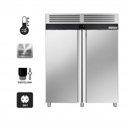 Морозильный шкаф - 1.4 x 0.81 m / объем: 1400 л / 2 двери GGM Gastro