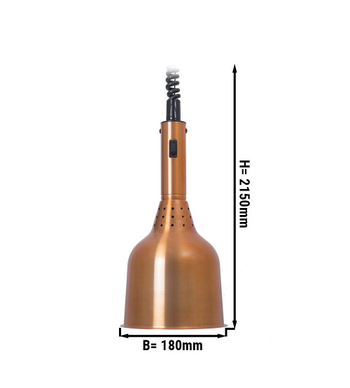 ФотоПідігрівач їжі / Лампа підігрівальна - Ø 180 mm - copper GGM Gastro