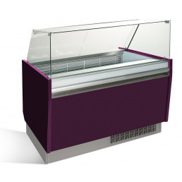 Вітрина для морозива 1,25 x 0,92 м - фіолетова GGM Gastro