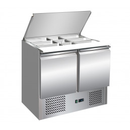Холодильный стол салладетта PREMIUM - 0,9 x 0,7 m / объем: 252 л / 2 двери GGM Gastro