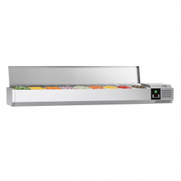 Настільна холодильна вітрина PREMIUM - 2.0 x 0.4 m - для 9x 1/3 GN GGM Gastro