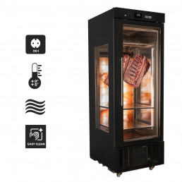 Шкаф для вызревания мяса (стек.дверца / черный) GGM Gastro