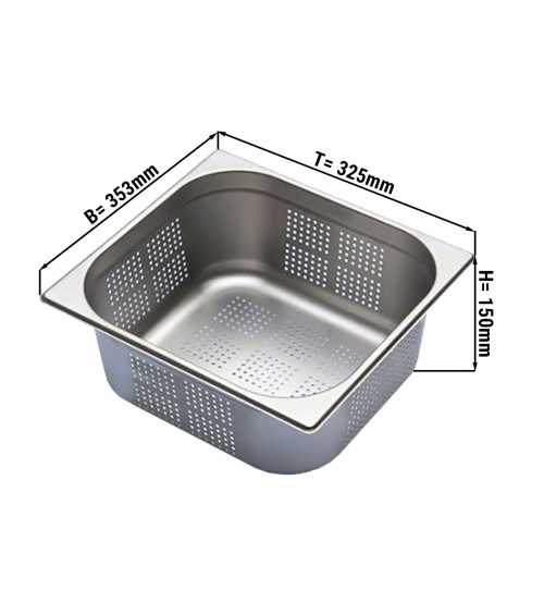 Фото2/3 GN-гастроємність перфорована - глибина 150 мм GGM Gastro
