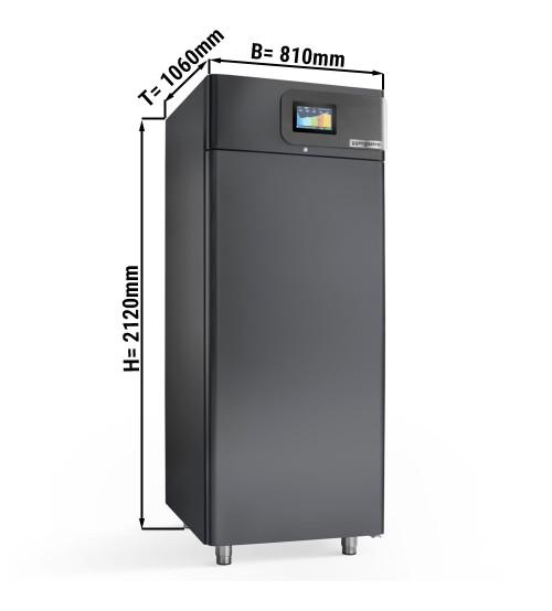 ФотоРозстійна шафа холодильна - 0,81 x 1,06 m - 901 Л - 1 двері - чорний GGM Gastro