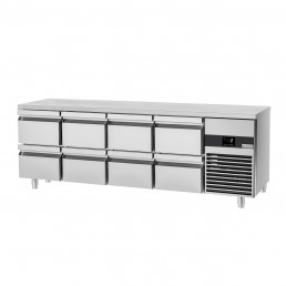Холодильный стол PREMIUM - 2.3 x 0.7 m (8 выдвижн.секций) GGM Gastro