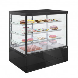 Вітрина кондитерська холодильна - 1,5 м - 1400 літрів - 3 поверхонь для складання (LED) GGM Gastro