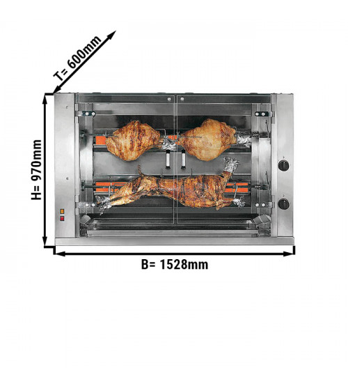 ФотоЭлектрический гриль для баранины / свинины (2 Х вертел) GGM Gastro