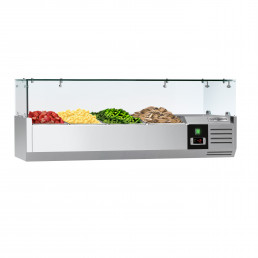 Настільна холодильна вітрина PREMIUM 1,2 m x 0,4 m - для 4x 1/3 GN GGM Gastro