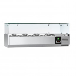 Настільна холодильна вітрина PREMIUM 1,2 m x 0,4 m - для 4x 1/3 GN GGM Gastro