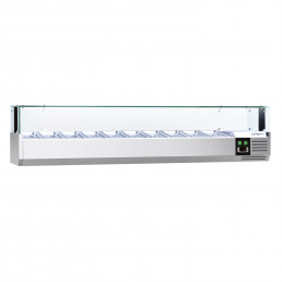 Холодильная витрина под гастроемкость PREMIUM - 2,0 x 0,34 m - для 10x 1/4 GN-Behälter GGM Gastro