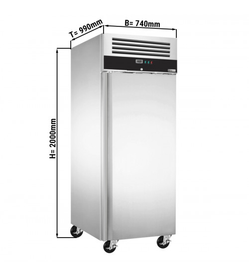 ФотоПекарська морозильна шафа PREMIUM - 0,74 x 0,99 m - 1 двері, З направляючими та рішітками GGM Gastro