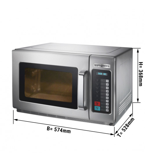 ФотоМикроволновая печь с электронным управлением (объем: 34 л / мощность: 2100 Вт) GGM Gastro