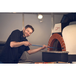 Лопата для піци з нержавіючої сталі - Ø 20 см - префарована GGM Gastro